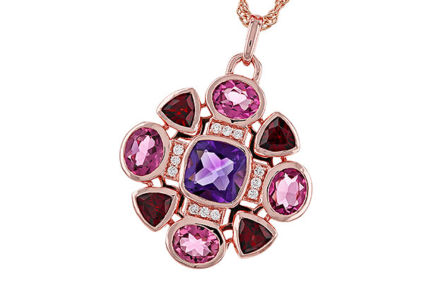 L320-30820: NECKLACE 2.76 SEMI-PREC (AM,GT,PT) 2.82 TGW