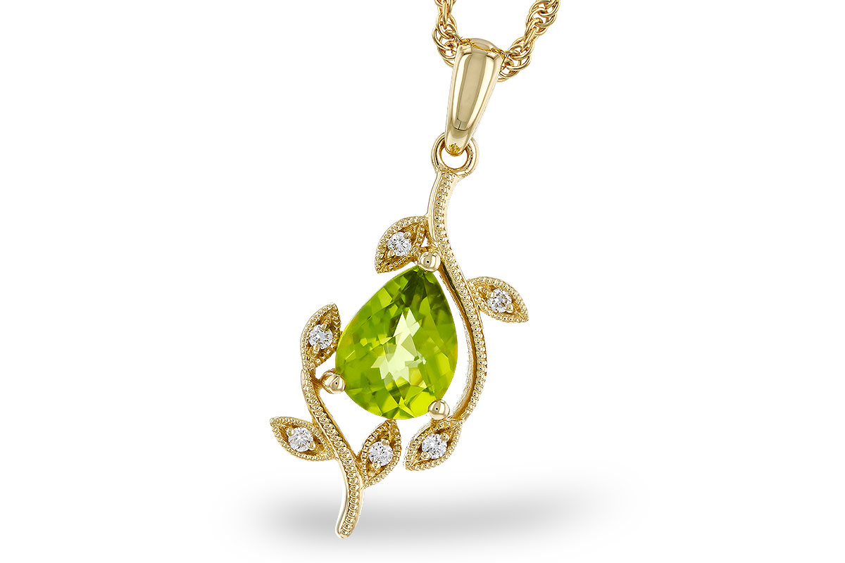 L320-30856: NECKLACE 1.16 PERIDOT 1.21 TGW (8x6MM PER)