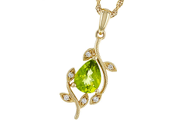 L320-30856: NECKLACE 1.16 PERIDOT 1.21 TGW (8x6MM PER)