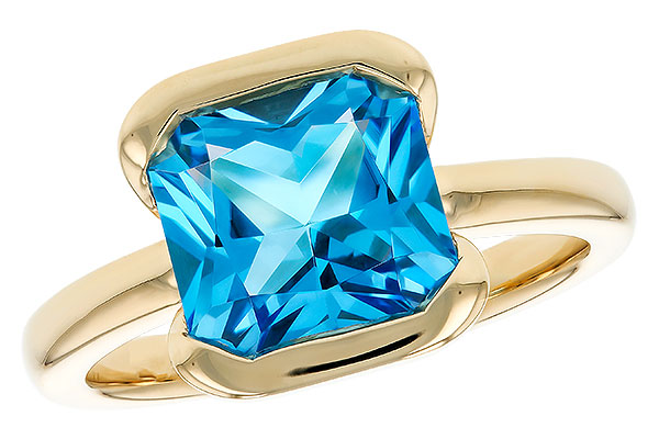 L321-19029: LDS RG 3.50 CT BLUE TOPAZ (9MM BT)