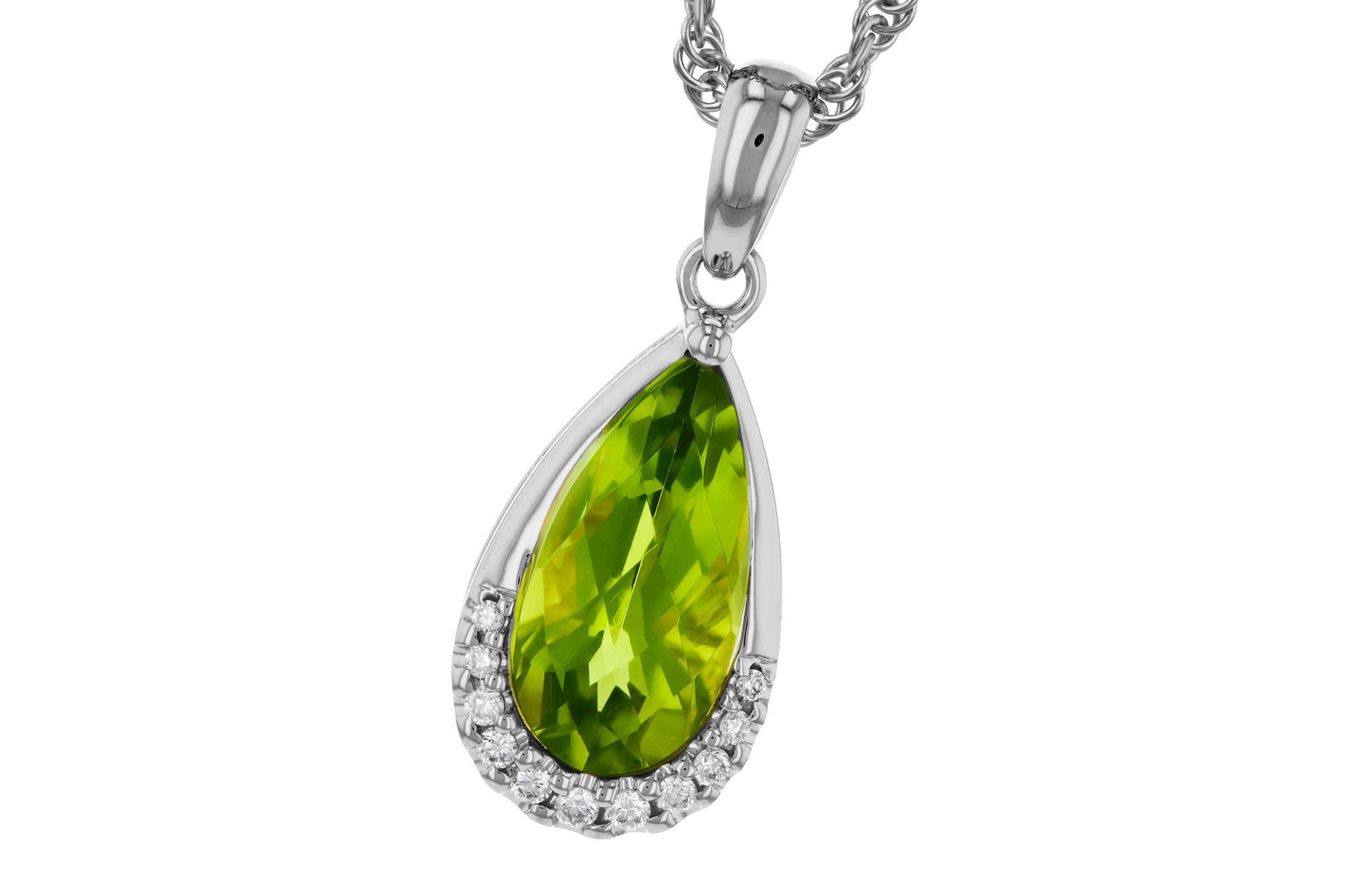 L321-20829: NECK 1.94 PERIDOT 2.00 TGW (12x6MM PS)