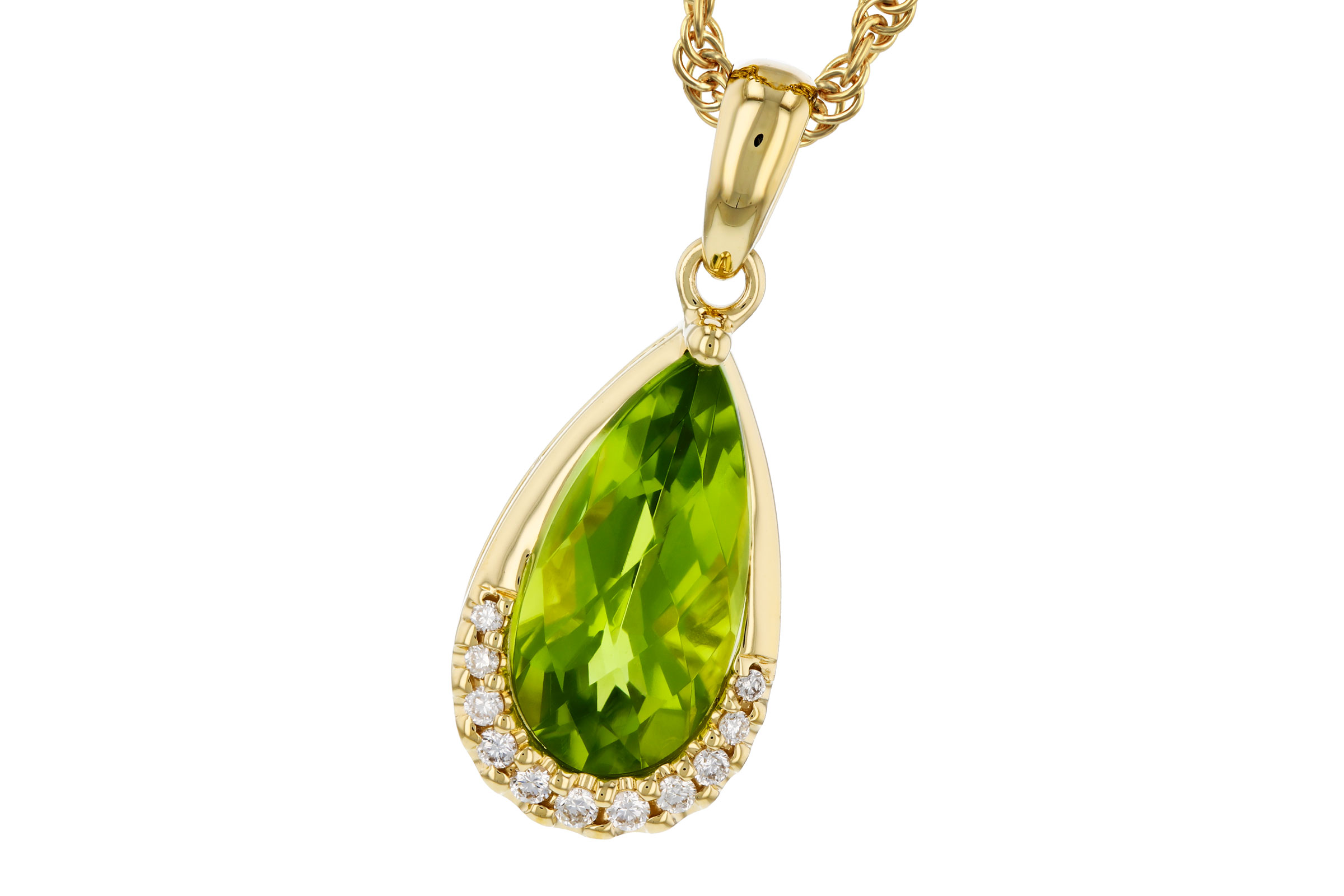 L321-20829: NECK 1.94 PERIDOT 2.00 TGW (12x6MM PS)