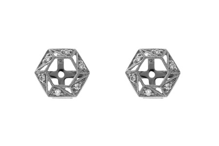 M045-81738: EARRING JACKETS .08 TW (FOR 0.50-1.00 CT TW STUDS)