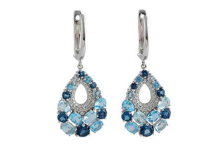 M233-08156: EARR 4.01 BLUE TOPAZ 4.24 TGW