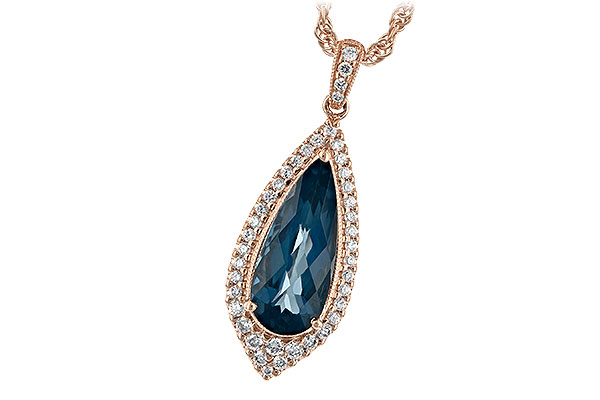 M234-85374: NECK 2.40 LONDON BLUE TOPAZ 2.65 TGW