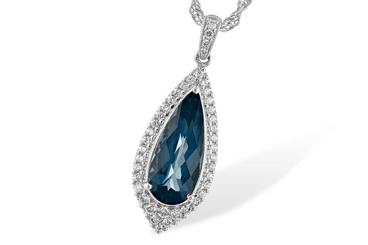 M234-85374: NECK 2.40 LONDON BLUE TOPAZ 2.65 TGW