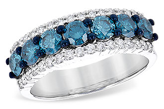 M234-85410: LDS WED RG 1.26 BLUE DIAS 1.70 TGW