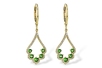 M235-73583: EARR .64 GREEN GARNET .98 TGW