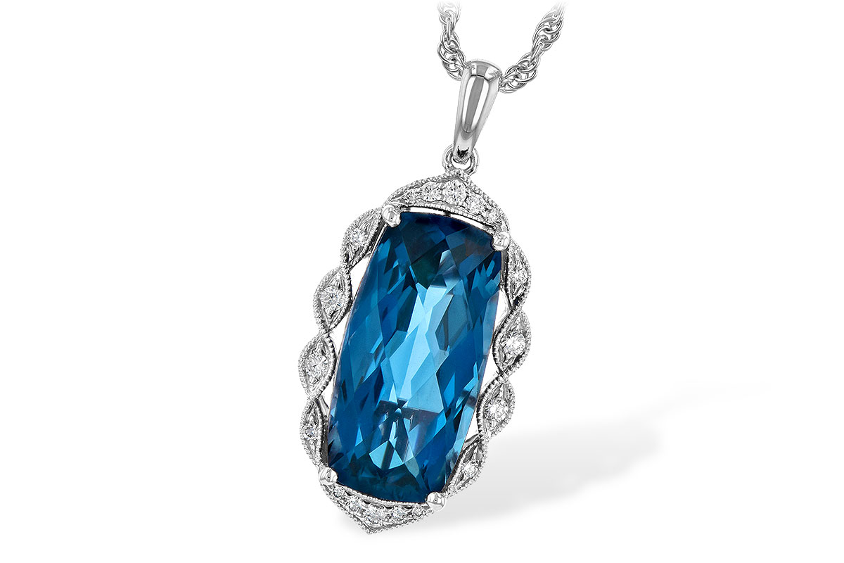 M235-74456: NECK 6.70 LONDON BLUE TOPAZ 6.81 TGW