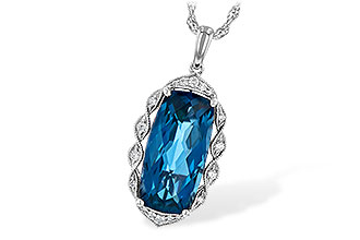 M235-74456: NECK 6.70 LONDON BLUE TOPAZ 6.81 TGW