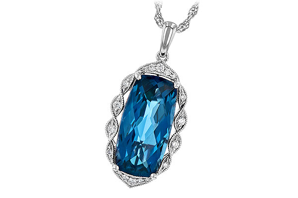 M235-74456: NECK 6.70 LONDON BLUE TOPAZ 6.81 TGW