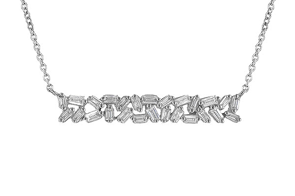 M235-78092: NECK .24 TW BAGUETTES