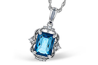 M318-49029: NECK 1.68 LONDON BLUE TOPAZ 1.73 TGW (8x6MM LBT)