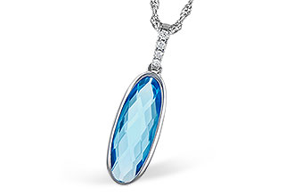 M318-49056: NECK 1.90 BLUE TOPAZ 1.93 TGW