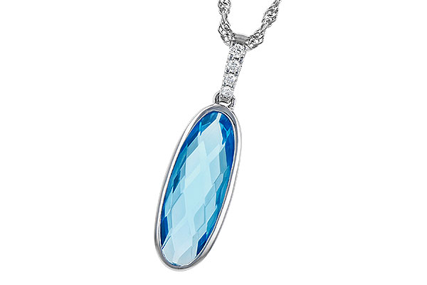 M318-49056: NECK 1.90 BLUE TOPAZ 1.93 TGW