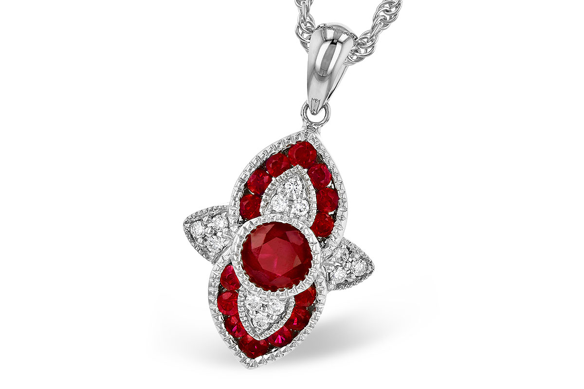M318-49074: NECK .63 TW RUBY .70 TGW