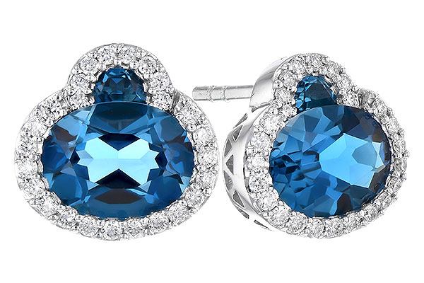 M318-52665: EARR 2.60 TW LONDON BLUE TOPAZ 2.81 TGW