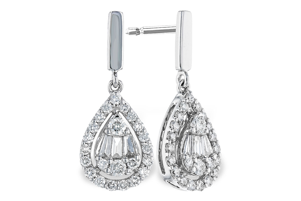 M319-38147: EARRINGS .08 TW BAG .40 TW