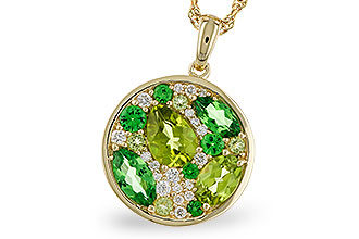 M320-31747: NECK 2.20 TW SEMI-PRECIOUS (TSAV, PER) 2.37 TGW