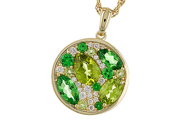 M320-31747: NECK 2.20 TW SEMI-PRECIOUS (TSAV, PER) 2.37 TGW