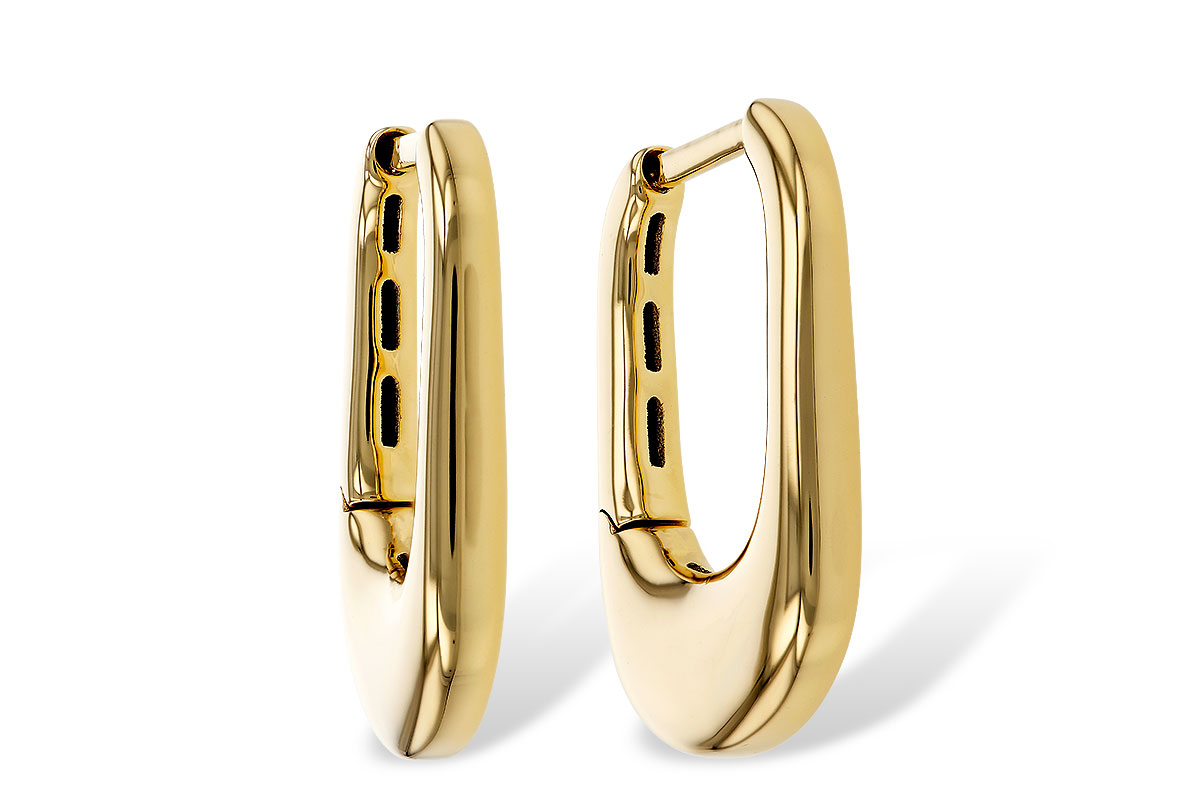 M320-35383: GOLD EARRINGS (18MM)