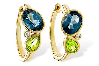 M320-36329: EARRINGS 2.97 SEMI-PREC (PER,LBT) 3.00 TGW