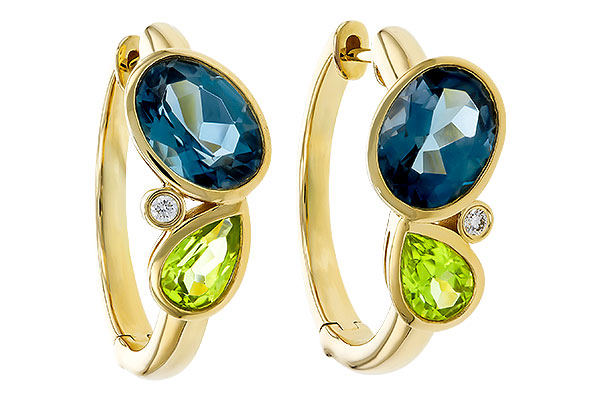 M320-36329: EARRINGS 2.97 SEMI-PREC (PER,LBT) 3.00 TGW