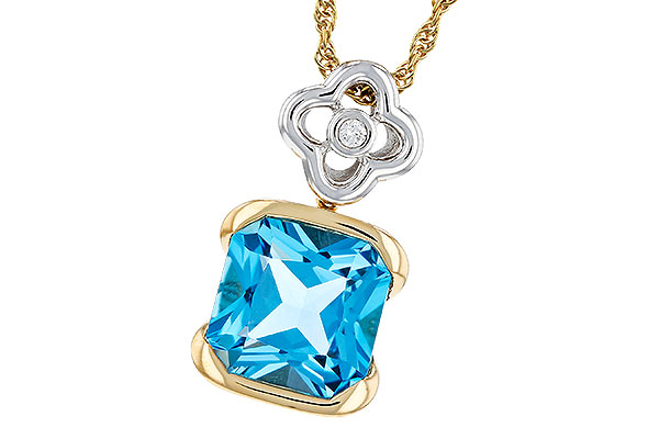 M321-19029: NECKLACE 3.50 BLUE TOPAZ 3.52 TGW (9MM BT)