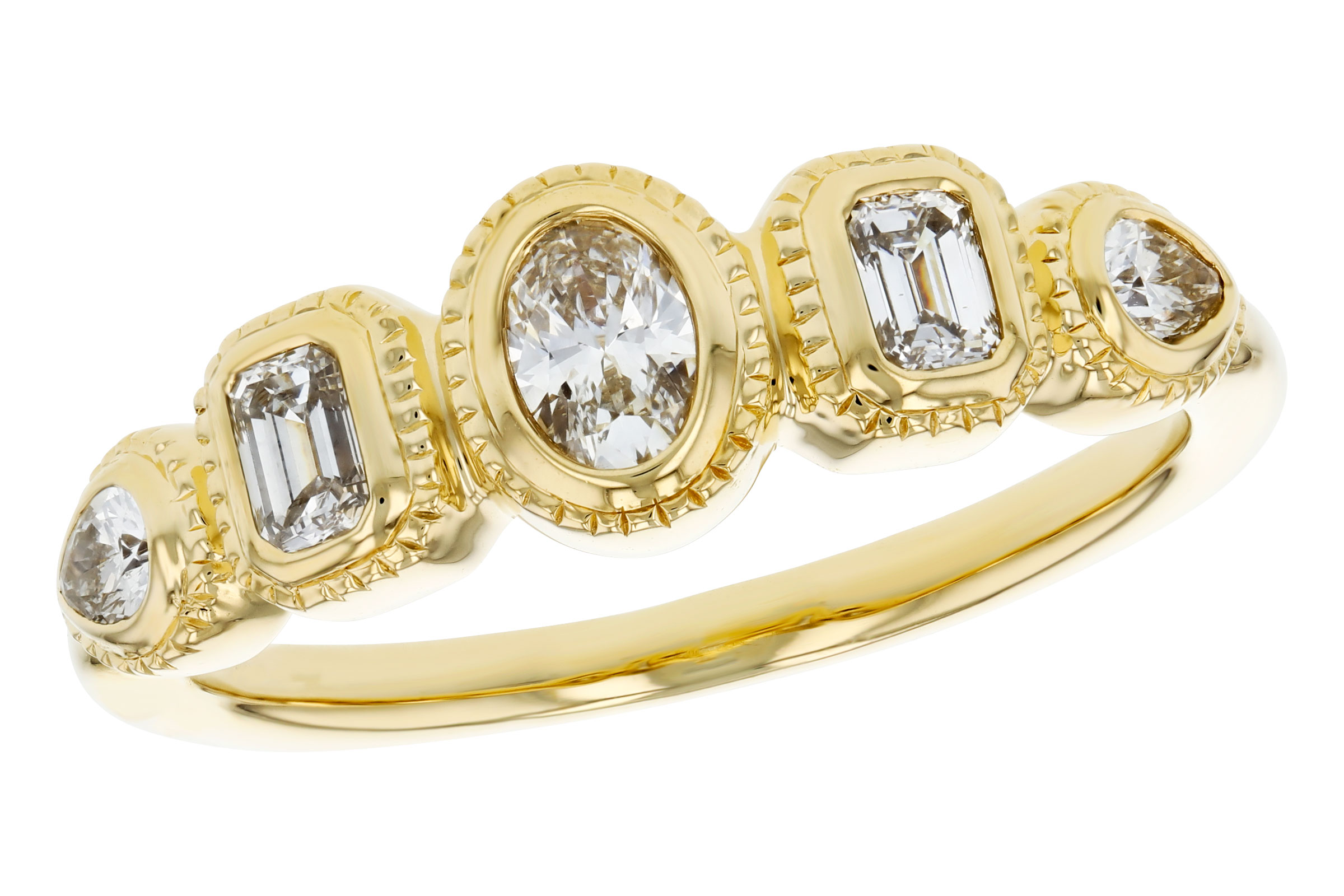 M321-20883: LDS DIA RG .50 TW FANCY CUT DIAMONDS