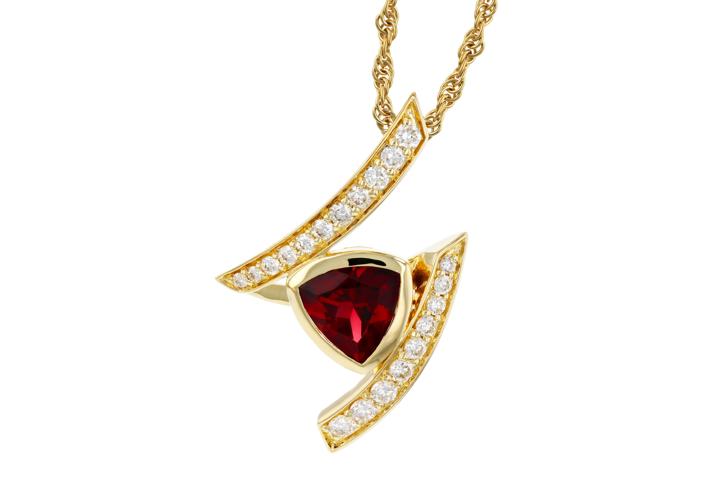 M321-21774: NECKLACE .84 GARNET 1.03 TGW (6MM GAR)